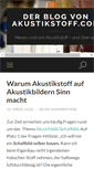 Mobile Screenshot of blog.akustikstoff.com